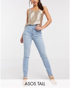 Светлые обтягивающие джинсы в винтажном стиле с завышенной талией ASOS DESIGN Hourglass farleigh Asos tall