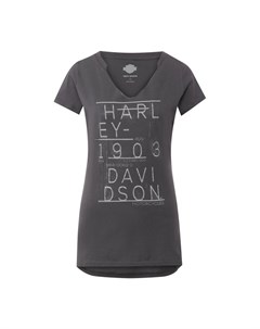 Хлопковая футболка Black Label Harley davidson