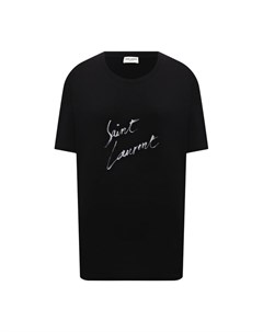 Хлопковая футболка Saint laurent