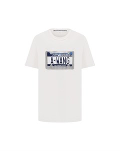 Хлопковая футболка Alexander wang