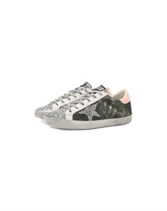 Комбинированные кеды Superstar Golden goose deluxe brand