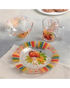 Набор посуды детский Король Лев 3 предмета кружка 250мл салатник d 12 7см тарелка d 19 6см Disney
