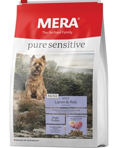 Корм для взрослых собак мелких пород при аллергии или пищевой непереносимости с ягненком и рисом 4 к Mera