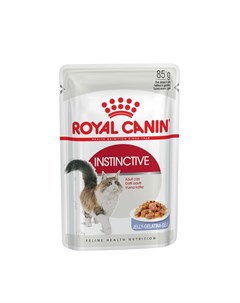 Instinctive влажный корм для взрослых кошек с кусочками мяса в желе 85 г Royal canin