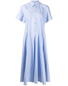 Полосатое платье рубашка длины миди Lee mathews