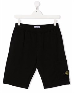 Шорты с нашивкой логотипом Stone island junior