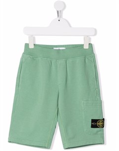 Шорты с нашивкой логотипом Stone island junior