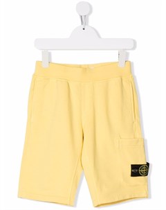 Шорты с нашивкой логотипом Stone island junior