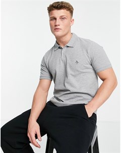 Зеленая футболка поло в рубчик Original penguin