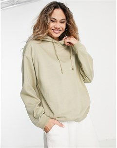 Oversized худи шалфейно зеленого цвета Topshop