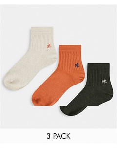 Комплект из 3 пар носков разных цветов Gramicci