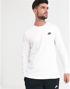 Белая футболка с длинным рукавом Club Nike