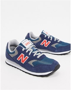 Темно синие кроссовки 393 New balance