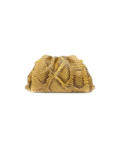 Клатч Pouch mini из кожи питона Bottega veneta