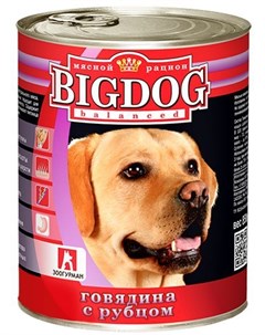 Консервы Big Dog Говядина с рубцом для собак 850 г Говядина с рубцом Зоогурман