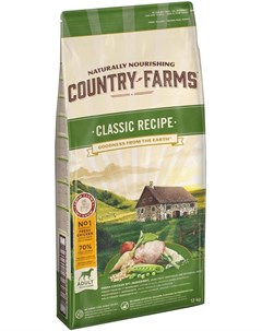 Сухой корм классический для собак 12 кг Курица Country farms