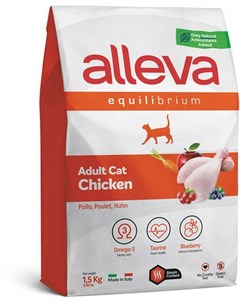 Сухой корм Equilibrium Chicken Adult Cat с курицей для взрослых кошек 1 5 кг Курица Alleva