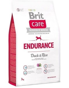 Сухой корм Care Endurance с уткой и рисом для активных собак всех пород 3 кг Утка с рисом Brit*