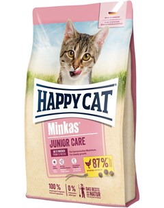 Сухой корм Minkas Junior Care с птицей для котят 1 5 кг Птица Happy cat