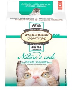 Сухой корм Tradition Nature s Code Adult Cat Urinary Nract Sterilized Chicken беззерновой со свежей  Oven-baked