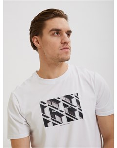 Белая футболка Sevenext с принтом Profmax