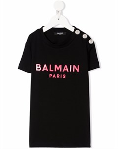 Футболка с логотипом Balmain kids