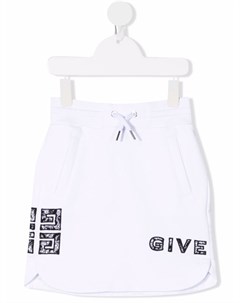 Юбка с кулиской и логотипом Givenchy kids