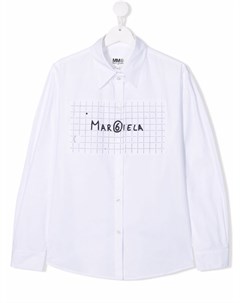 Рубашка с графичным принтом Mm6 maison margiela kids