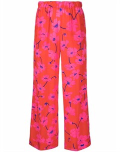 Широкие брюки с цветочным принтом Parosh