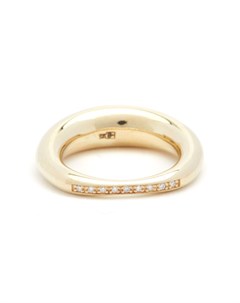 Золотое кольцо с утолщением Lauren rubinski