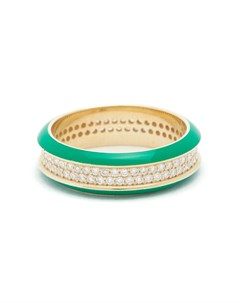 Золотое кольцо с зеленым покрытием Lauren rubinski