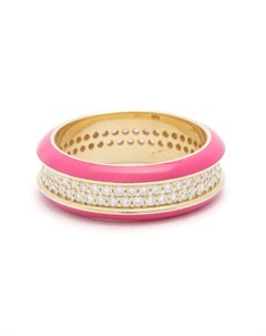 Золотое кольцо с розовым покрытием Lauren rubinski