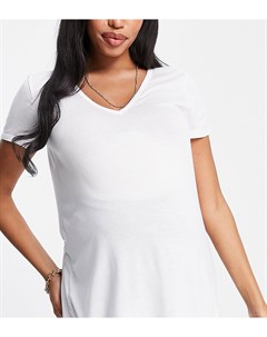 Белая футболка с V образным вырезом ASOS DESIGN Maternity Asos maternity