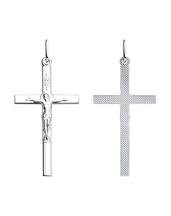 Католический крест из серебра Sokolov