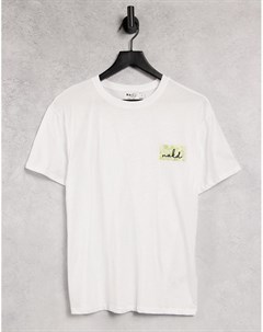 Белая футболка из органического хлопка с логотипом Na-kd