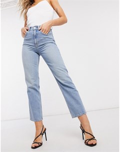 Светлые узкие джинсы прямого кроя Asos design