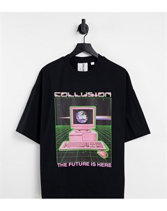 Oversize футболка с принтом Unisex Collusion