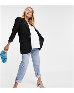 Свободные выбеленные джинсы в винтажном стиле с завышенной талией и эластичными вставками по бокам A Asos maternity