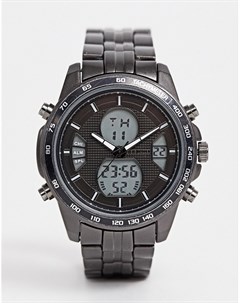 Мужские цифровые часы с черным циферблатом Steve madden