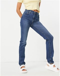 Синие прямые джинсы с завышенной талией 724 Levi's®