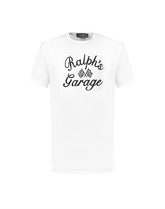 Хлопковая футболка с принтом Ralph lauren