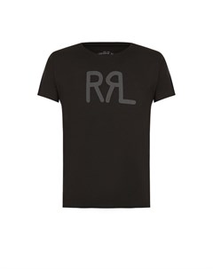 Хлопковая футболка с принтом Rrl