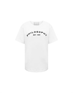 Хлопковая футболка Philosophy di lorenzo serafini