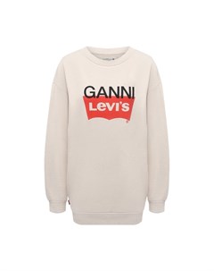 Хлопковый пуловер x Levi s Ganni