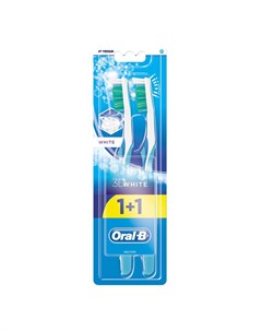 Зубная щетка 3D White Отбеливание 40 1 1 средняя Oral-b