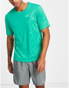 Зеленая футболка Run Division Miler Nike running