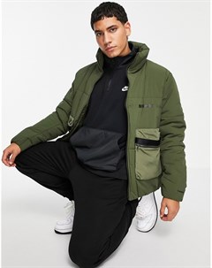 Утепленная куртка цвета хаки в утилитарном стиле City Made Nike