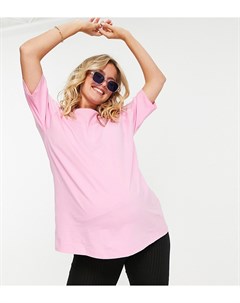 Розовая футболка от комплекта в стиле oversized ASOS DESIGN Maternity Ultimate Asos maternity