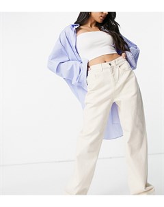 Суперсвободные джинсы в винтажном стиле 90 х цвета экрю x014 Collusion