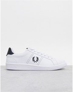 Белые кожаные кроссовки B721 Fred perry